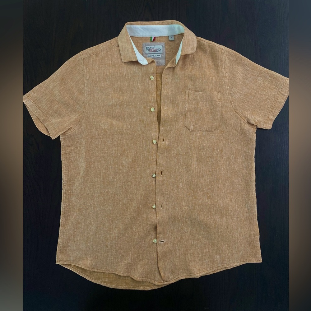 Bruno Positino Linen Button Up Shirt